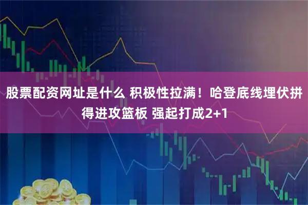 股票配资网址是什么 积极性拉满！哈登底线埋伏拼得进攻篮板 强起打成2+1